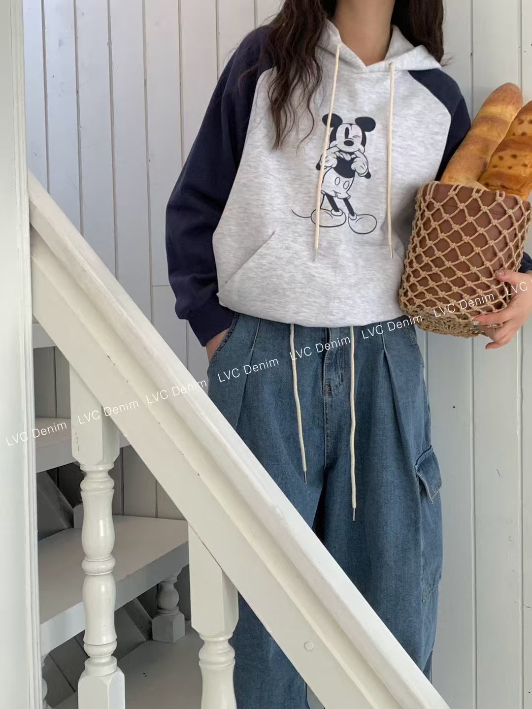 L V C韓國直郵女士新款職業25春夏人氣時尚推薦熱賣衛衣兜帽L_V_C衛衣圖色2