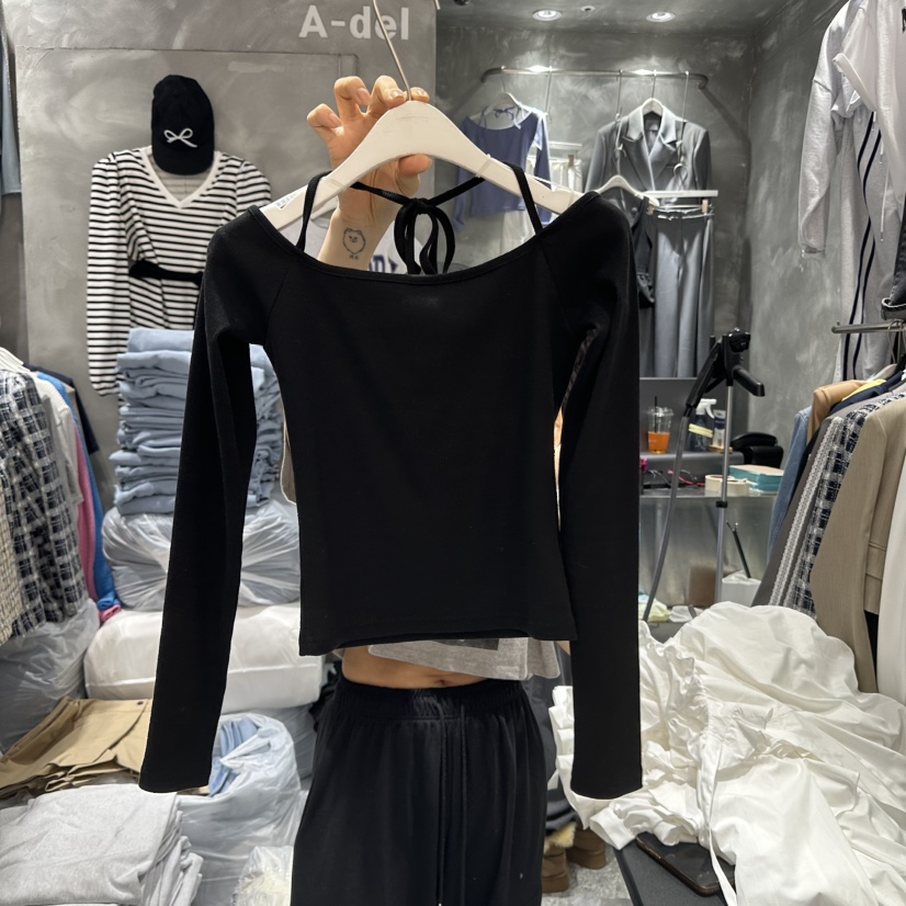 A-DEL韓國直郵女裝新品時尚休閑真品職業人氣推薦25春夏長袖T恤A-DEL長袖T恤圖色3