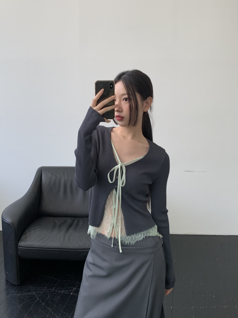 MURMUR韓國直郵女裝新品職業25春夏人氣時尚推薦熱賣針織衫MURMUR針織衫