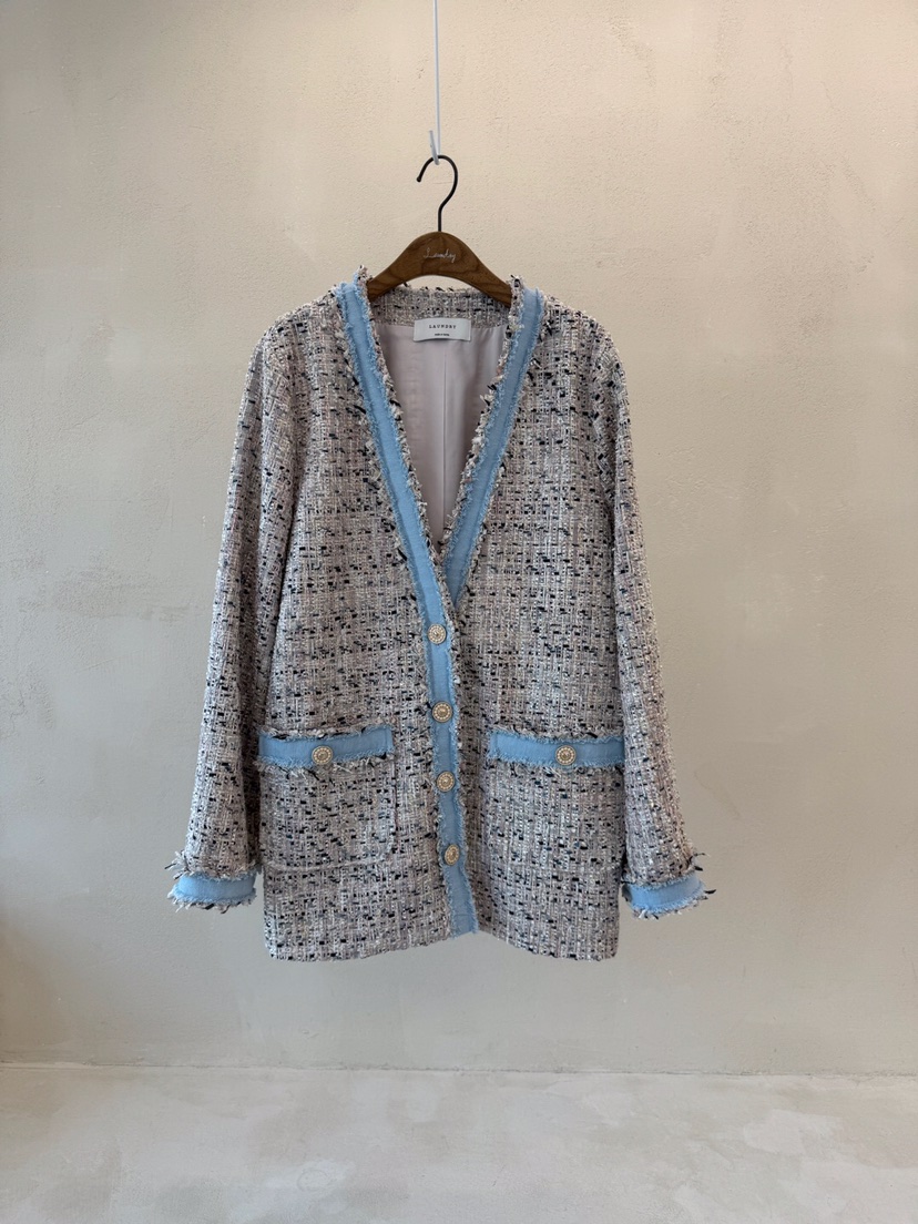 LAUNDRY直郵韓國代購女裝新品真品職業推薦25春夏休閑夾克開衫LAUNDRY夾克圖色2