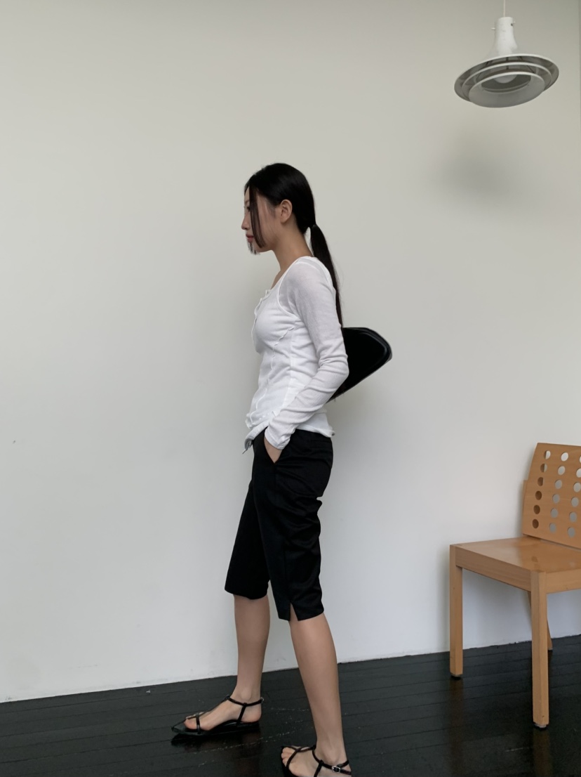MURMUR韓國直郵東大門代購女裝新款職業真品推薦時尚25春夏短褲MURMUR短褲