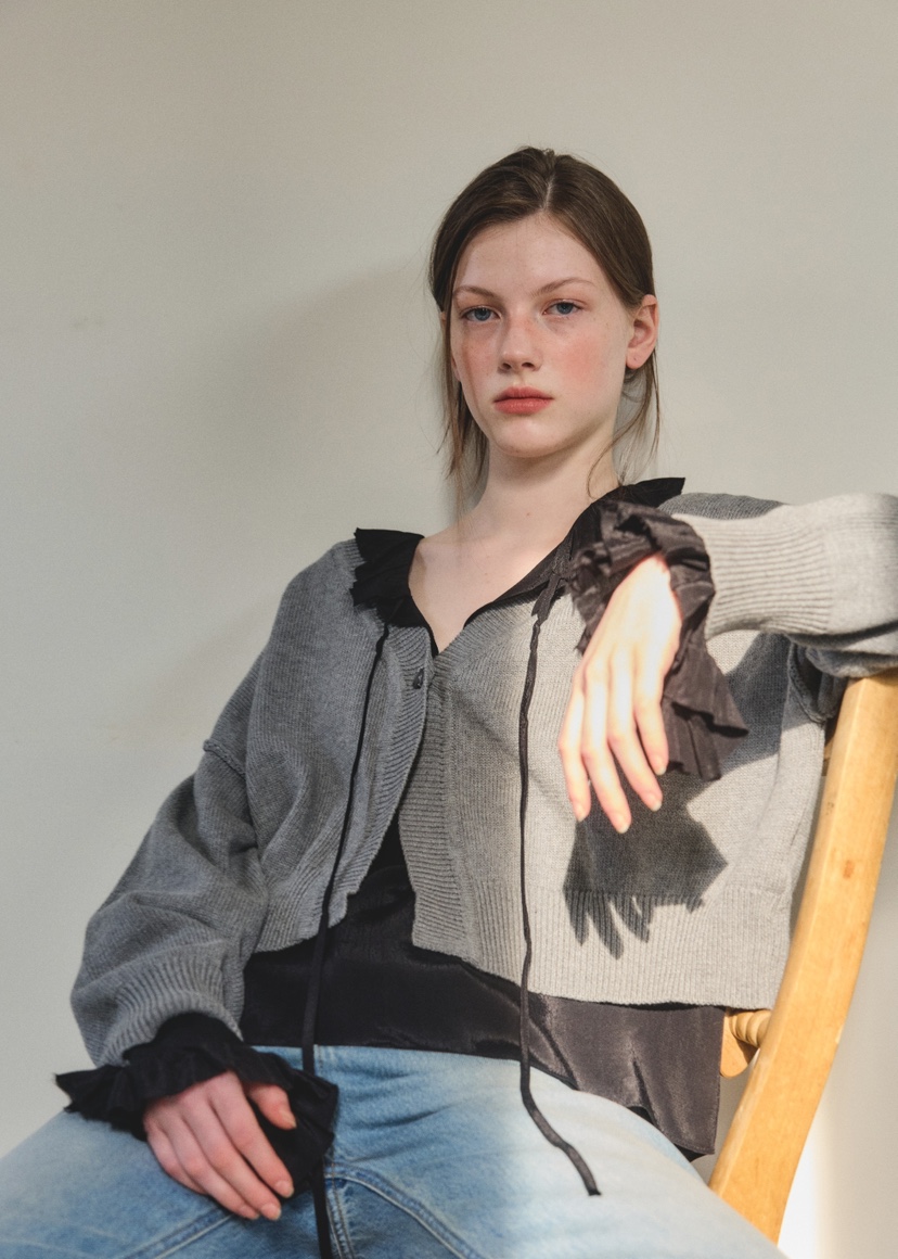 BOWIE韓國直郵東大門代購女裝新品人氣休閑推薦25春夏襯衫蕾絲衫BOWIE襯衫/蕾絲衫