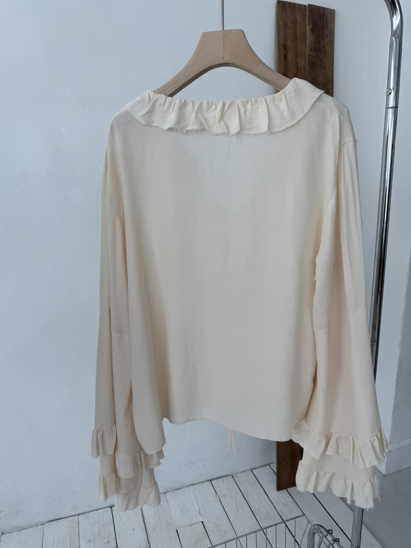 BOWIE韓國直郵東大門代購女裝新品人氣休閑推薦25春夏襯衫蕾絲衫BOWIE襯衫/蕾絲衫