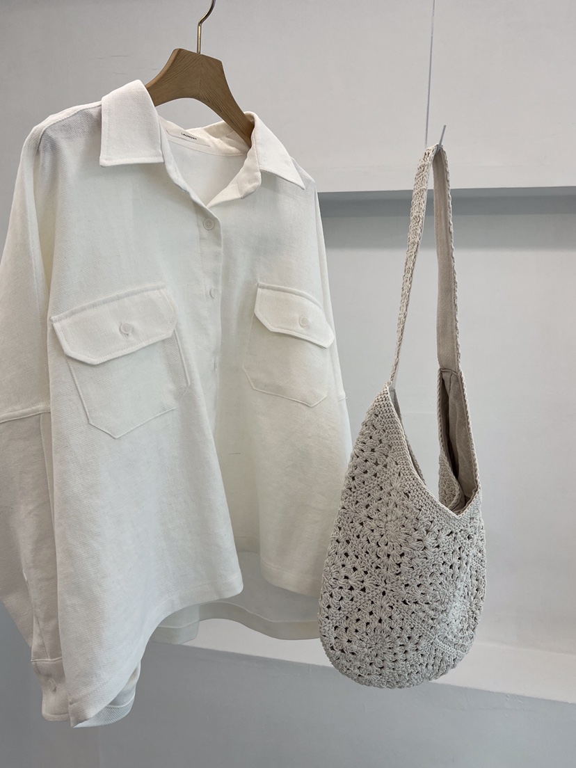 LAUNDRY韓國直郵東大門實拍女裝新款休閑真品襯衫蕾絲衫口袋LAUNDRY襯衫/蕾絲衫