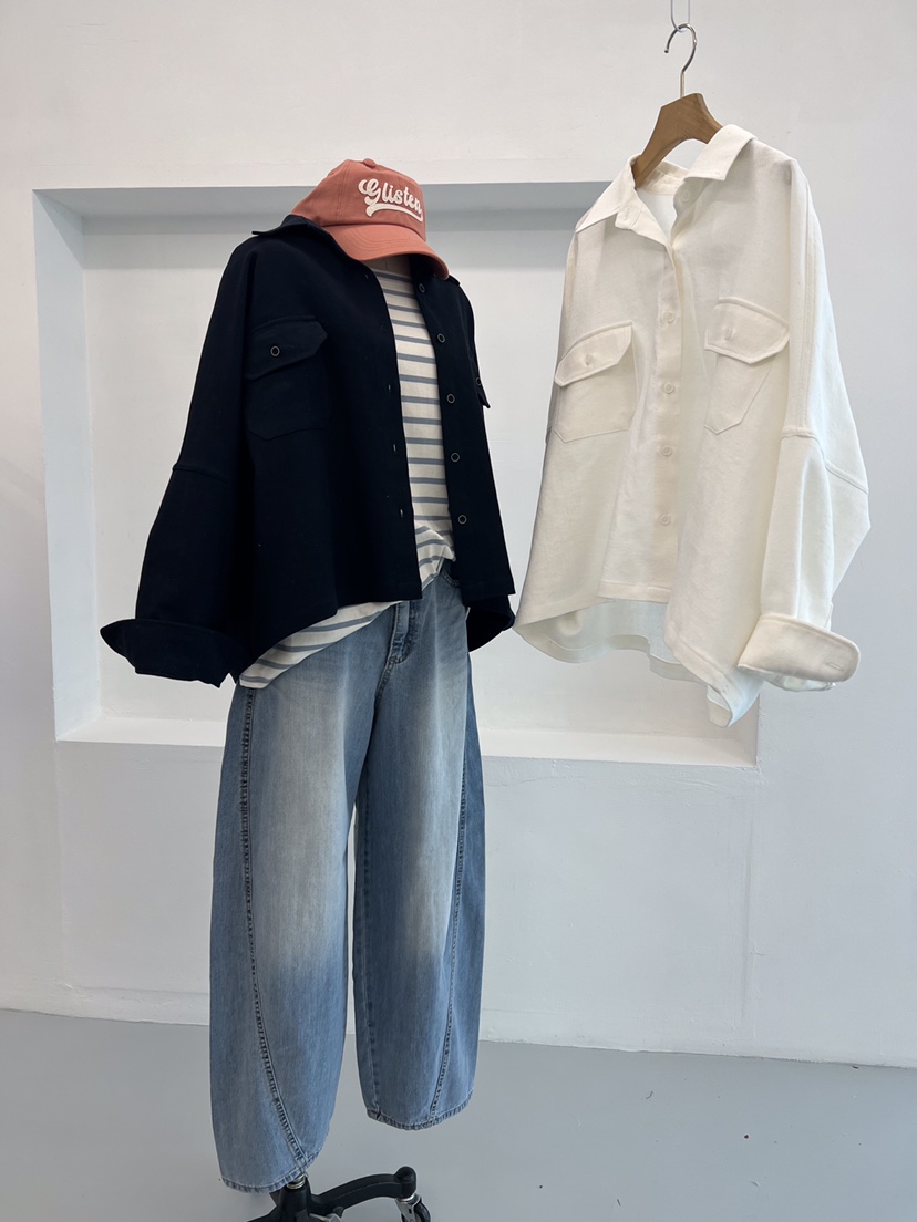 LAUNDRY韓國直郵東大門實拍女裝新款休閑真品襯衫蕾絲衫口袋LAUNDRY襯衫/蕾絲衫