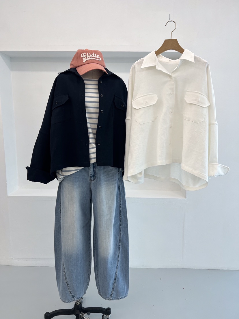 LAUNDRY韓國直郵東大門實拍女裝新款休閑真品襯衫蕾絲衫口袋LAUNDRY襯衫/蕾絲衫