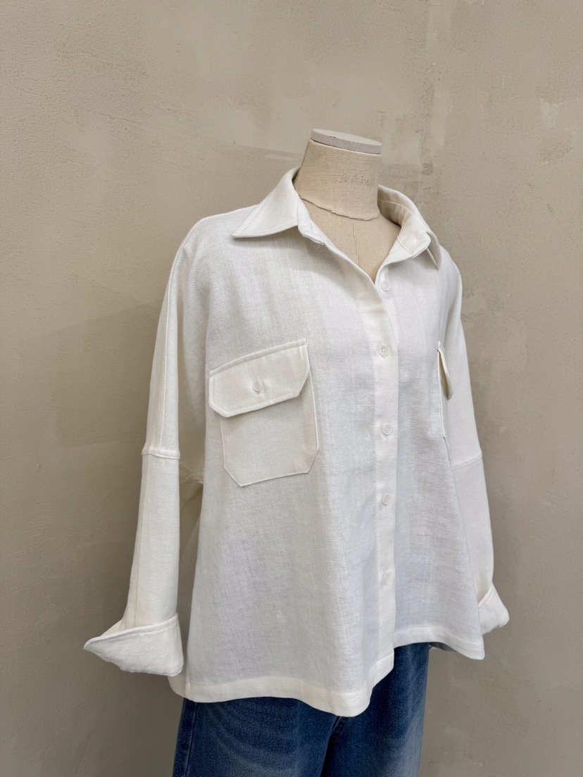 LAUNDRY韓國直郵東大門實拍女裝新款休閑真品襯衫蕾絲衫口袋LAUNDRY襯衫/蕾絲衫