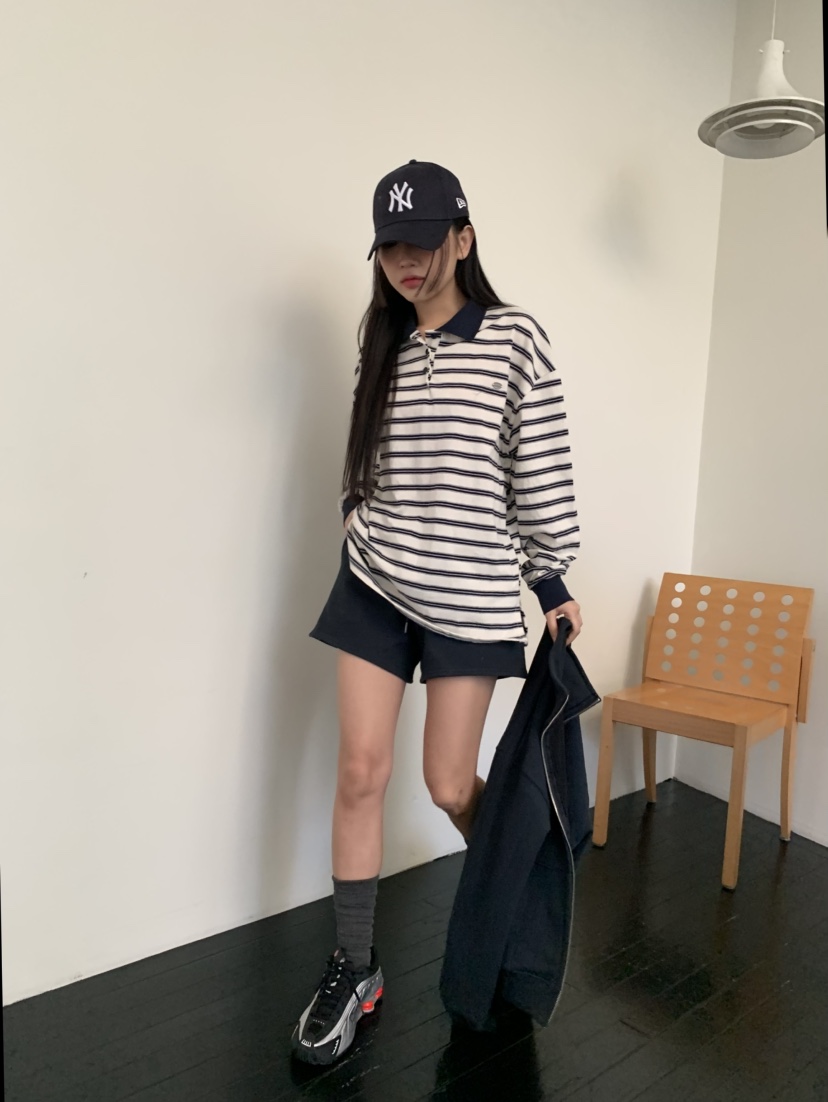 MURMUR韓國直郵東大門實拍女裝新品25春夏推薦時尚人氣長袖T恤MURMUR長袖T恤