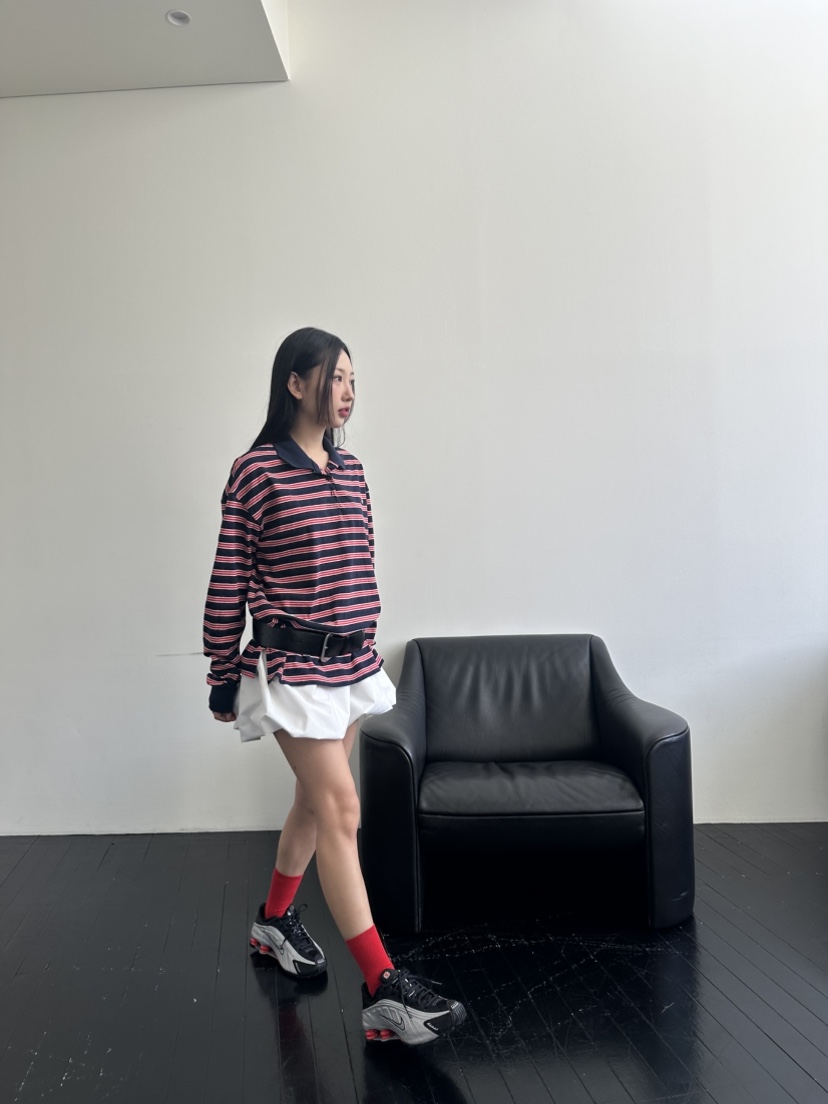 MURMUR韓國直郵東大門實拍女裝新品25春夏推薦時尚人氣長袖T恤MURMUR長袖T恤