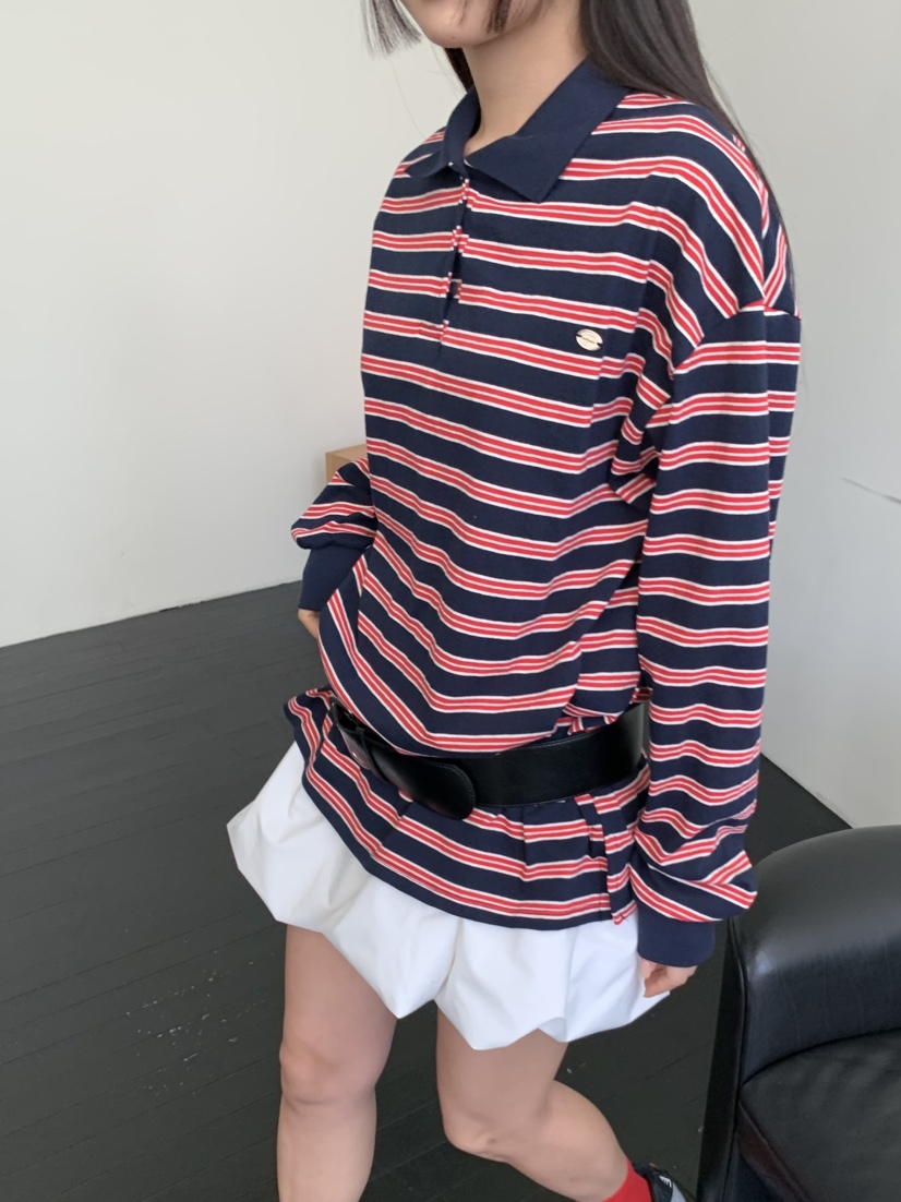 MURMUR韓國直郵東大門實拍女裝新品25春夏推薦時尚人氣長袖T恤MURMUR長袖T恤
