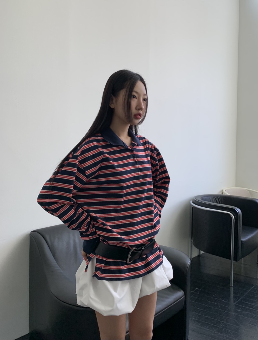 MURMUR韓國直郵東大門實拍女裝新品25春夏推薦時尚人氣長袖T恤MURMUR長袖T恤