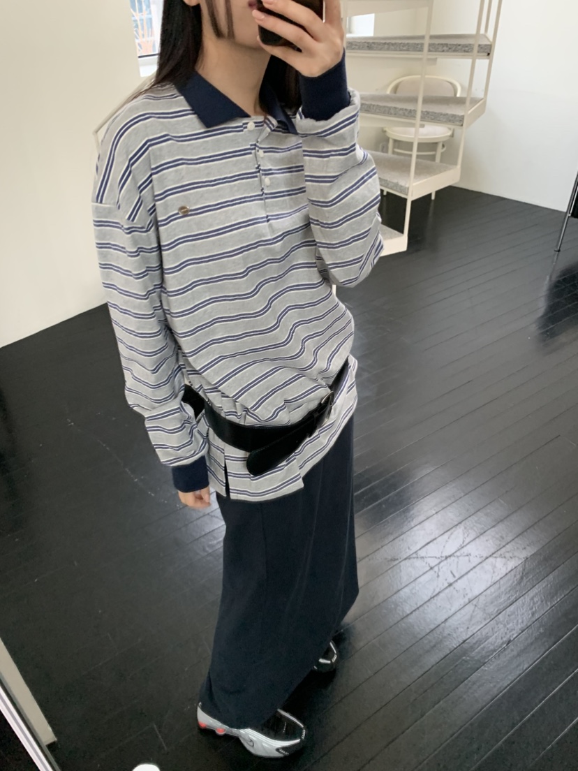 MURMUR韓國直郵東大門實拍女裝新品25春夏推薦時尚人氣長袖T恤MURMUR長袖T恤