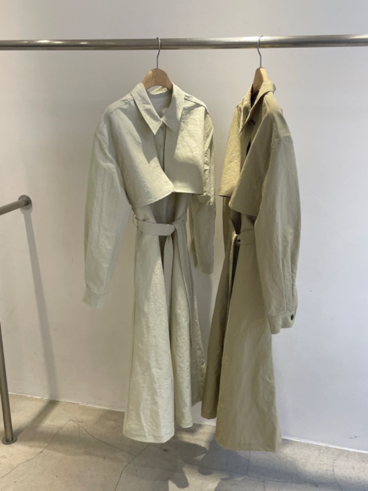 CALLIT韓國直郵女裝新款休閑25春夏真品職業時尚推薦長款風衣CALLIT長款風衣