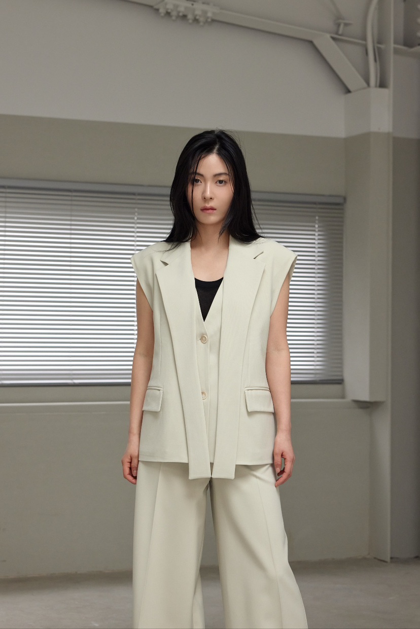 LE-PPL韓國代購女裝新款休閑25春夏人氣時尚真品推薦熱賣馬甲LE-PPL馬甲
