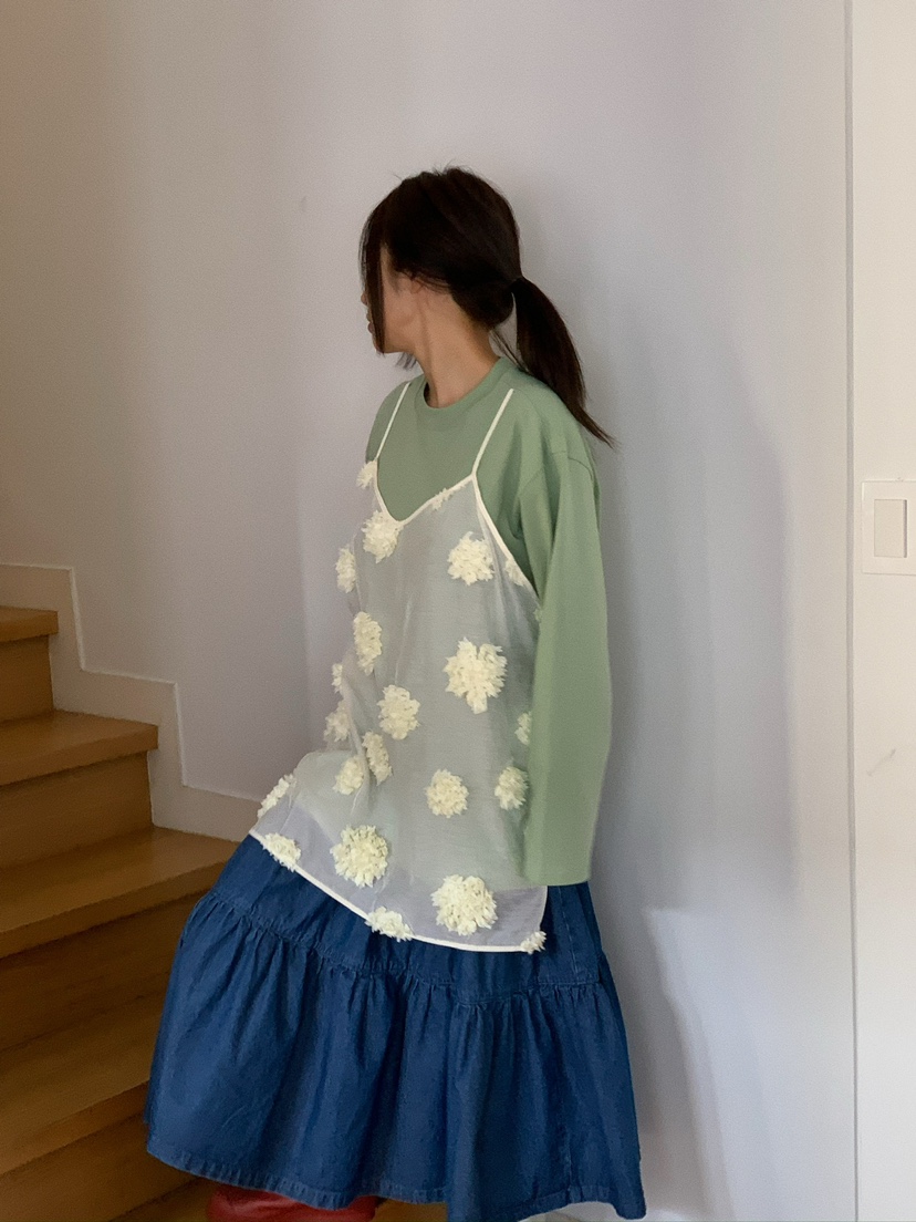 CAMEL-P韓國直郵女裝新品25春夏長袖T恤Came_l 家長袖T恤
