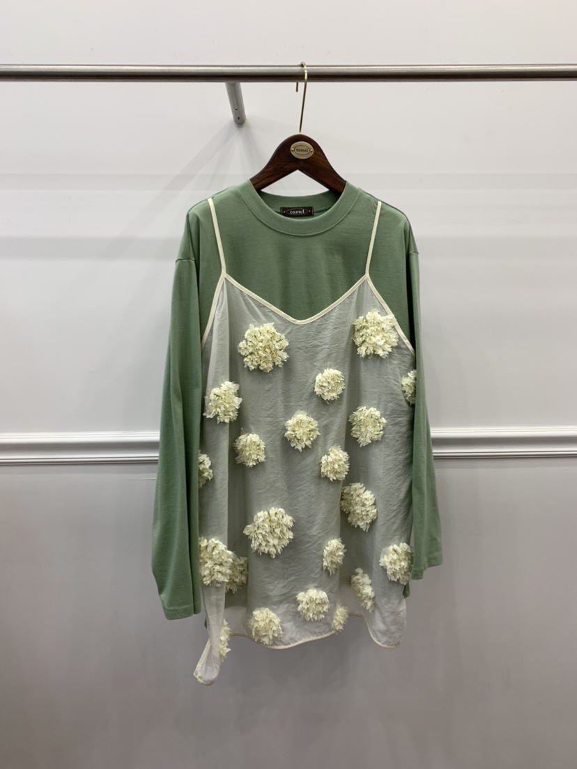 CAMEL-P韓國直郵女裝新品25春夏長袖T恤Came_l 家長袖T恤圖色2
