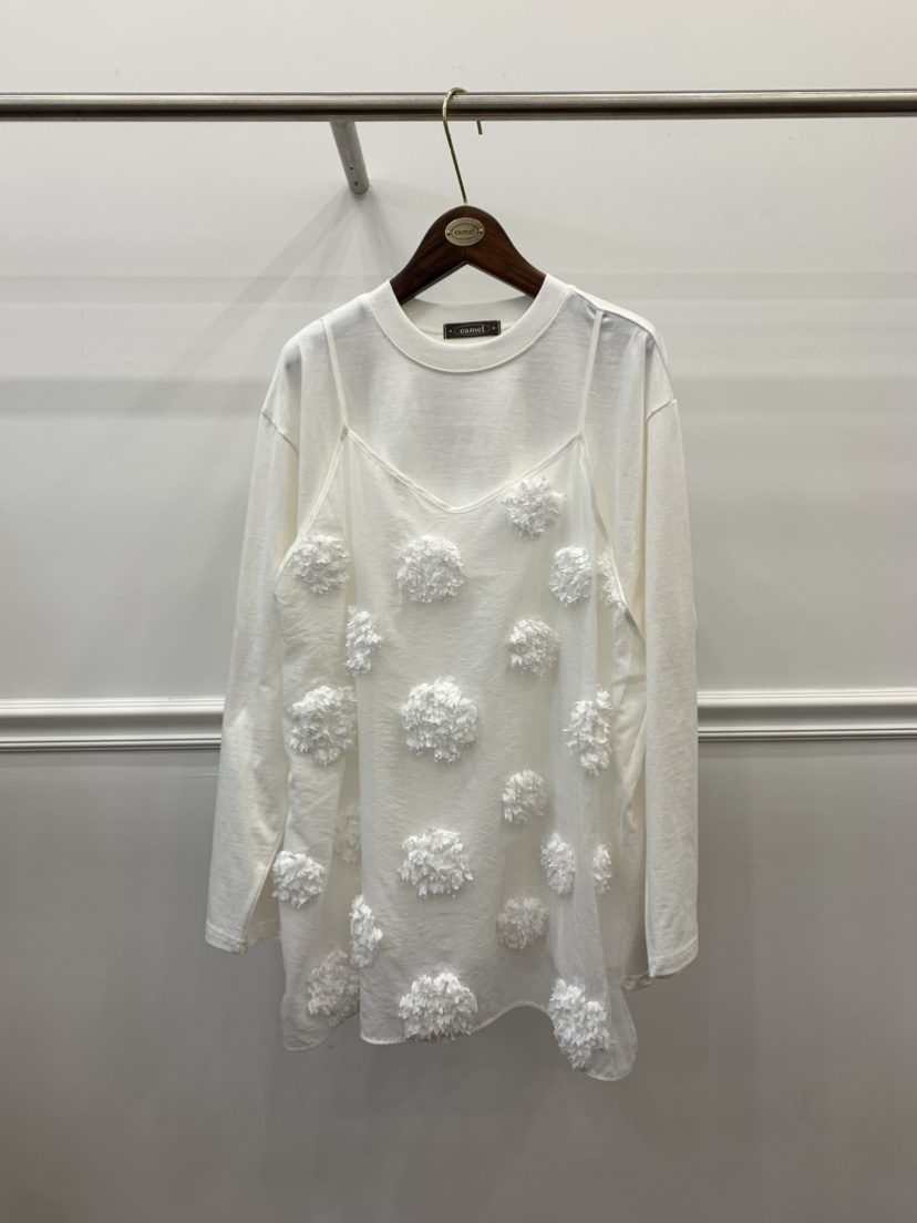 CAMEL-P韓國直郵女裝新品25春夏長袖T恤Came_l 家長袖T恤圖色3