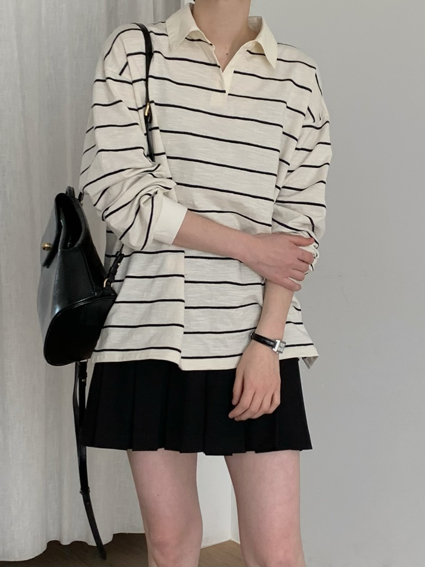 JUEDE(此品牌容易投訴)韓國代購女裝新款25春夏時尚長袖T恤JUEDE長袖T恤