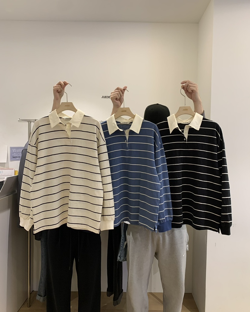 JUEDE(此品牌容易投訴)韓國代購女裝新款25春夏時尚長袖T恤JUEDE長袖T恤