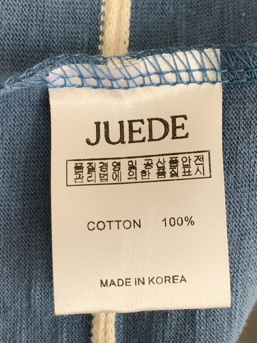 JUEDE(此品牌容易投訴)韓國代購女裝新款25春夏時尚長袖T恤JUEDE長袖T恤