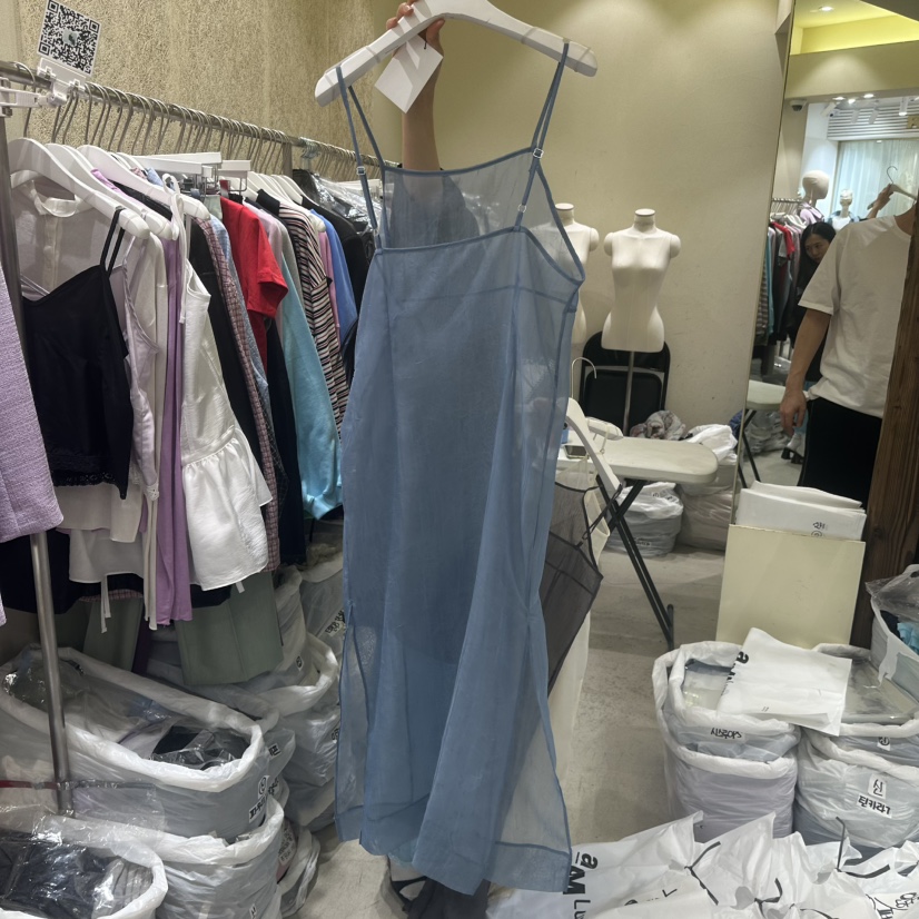 REFLAT東大門代購女裝新品職業熱賣時尚25春夏推薦連衣裙透視REFLAT連衣裙