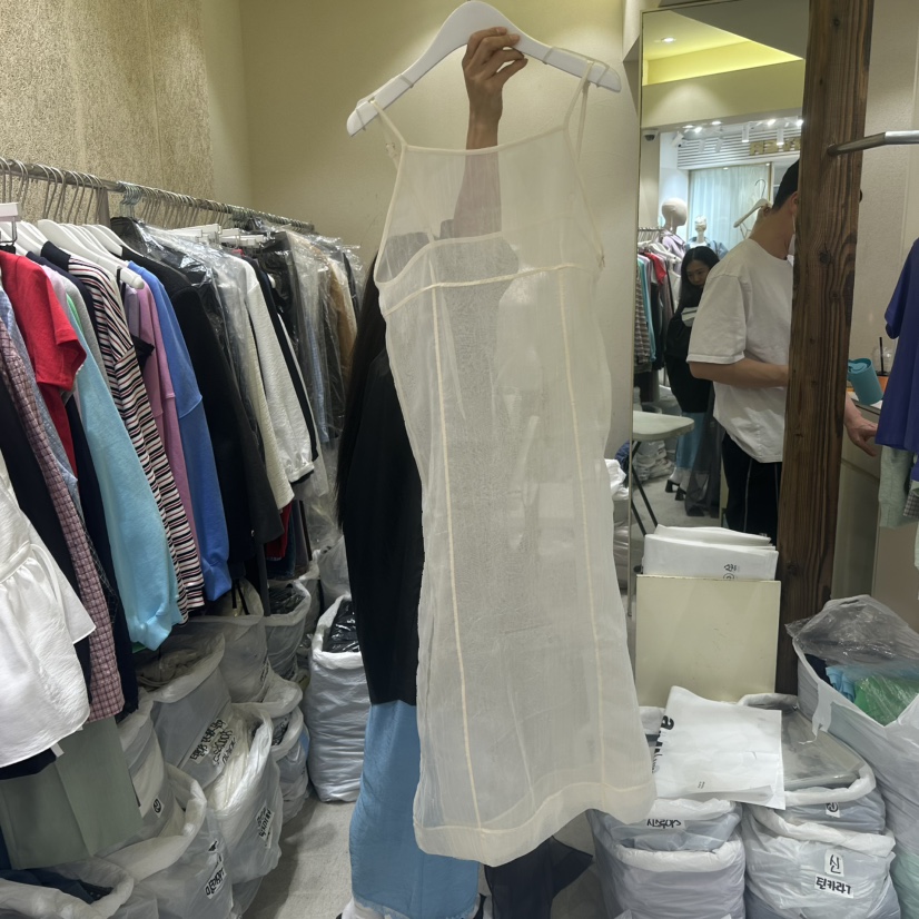 REFLAT東大門代購女裝新品職業熱賣時尚25春夏推薦連衣裙透視REFLAT連衣裙圖色2