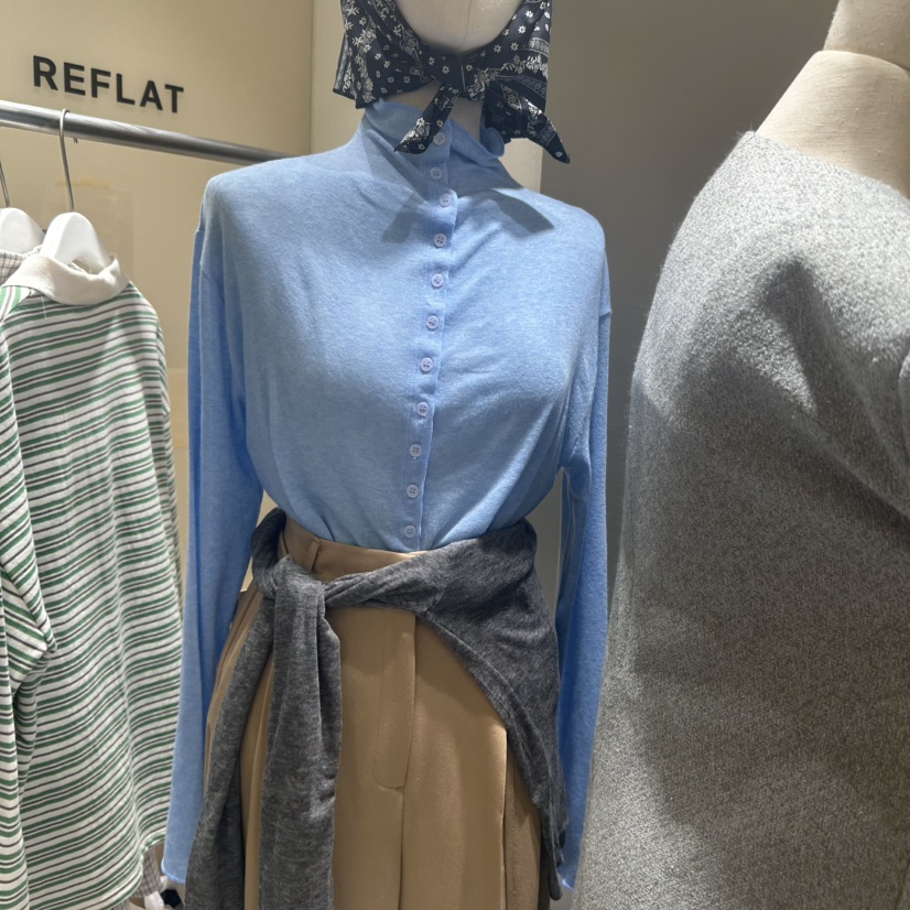REFLAT東大門直郵女裝新品推薦休閑真品時尚職業長袖T恤開衫REFLAT長袖T恤圖色2