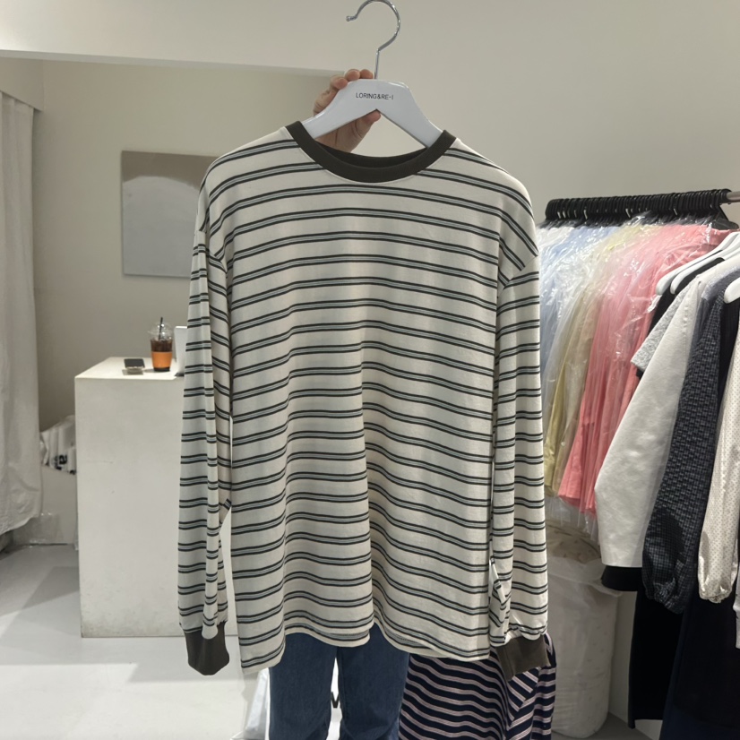 LORING RE I東大門代購女裝新品熱賣人氣推薦時尚長袖T恤LORING RE-I/BARE長袖T恤圖色2