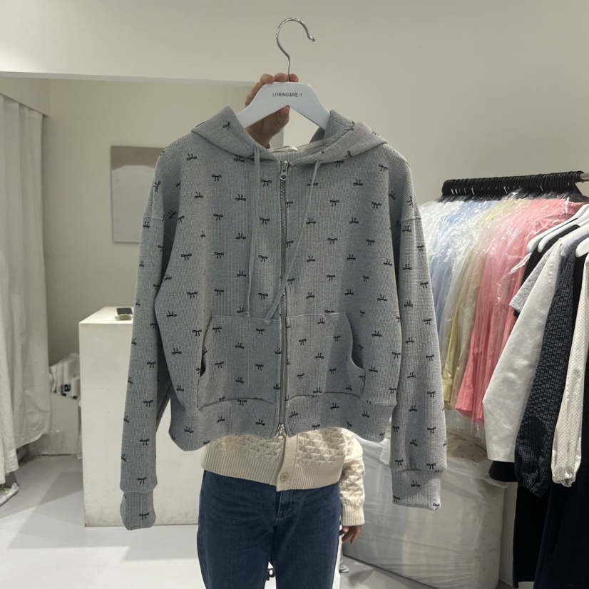 LORING RE I韓國代購女裝新品休閑熱賣人氣時尚推薦夾克兜帽LORING RE-I/BARE夾克圖色2