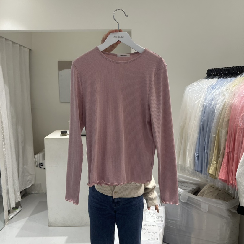 LORING RE I韓國代購女裝新品職業熱賣推薦人氣真品長袖T恤LORING RE-I/BARE長袖T恤