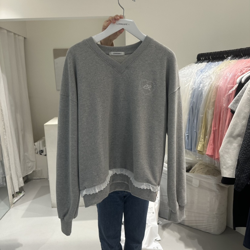 LORING RE I東大門代購女士新品人氣時尚職業25春夏休閑衛衣LORING RE-I/BARE衛衣圖色2