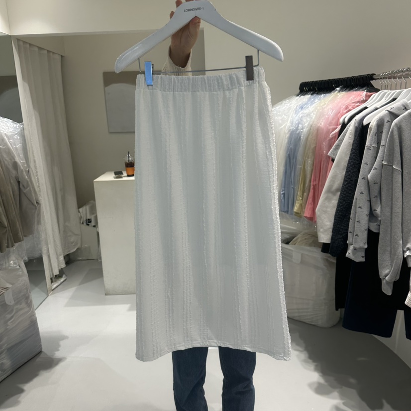 LORING RE I韓國代購女裝新品休閑時尚25春夏人氣熱賣長裙LORING RE-I/BARE長裙