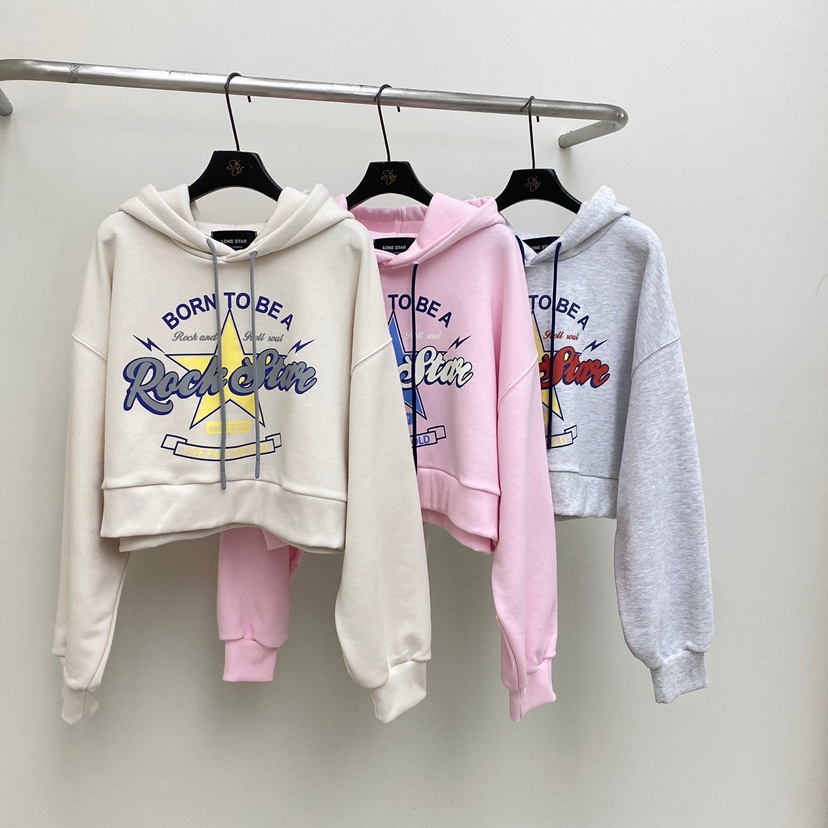 LONE STAR韓國直郵女士新品25春夏推薦真品職業時尚休閑衛衣LONE STAR衛衣