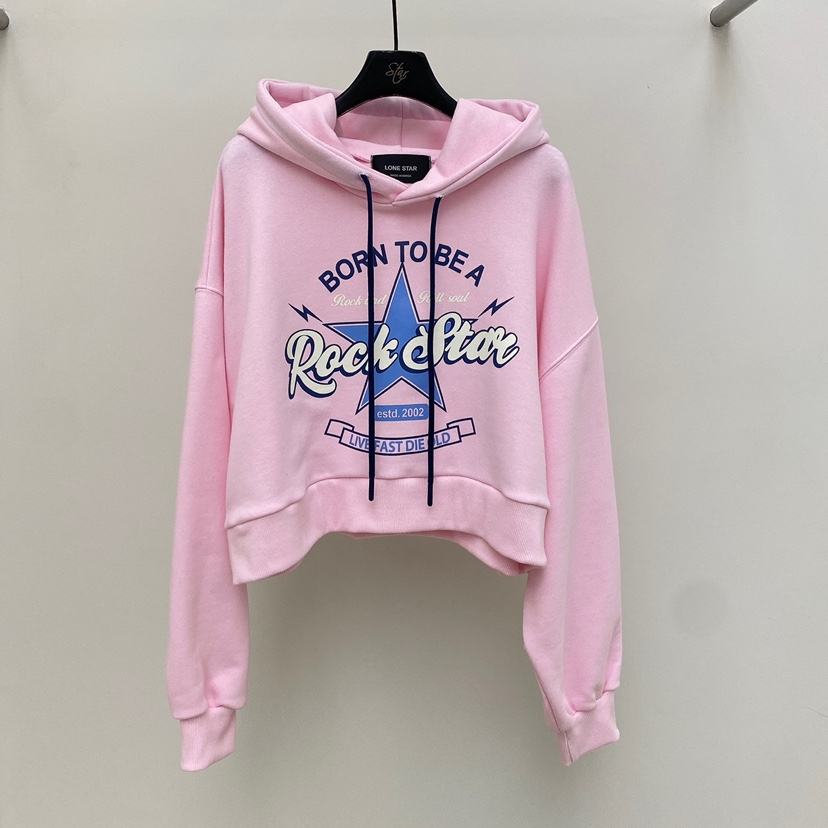 LONE STAR韓國直郵女士新品25春夏推薦真品職業時尚休閑衛衣LONE STAR衛衣