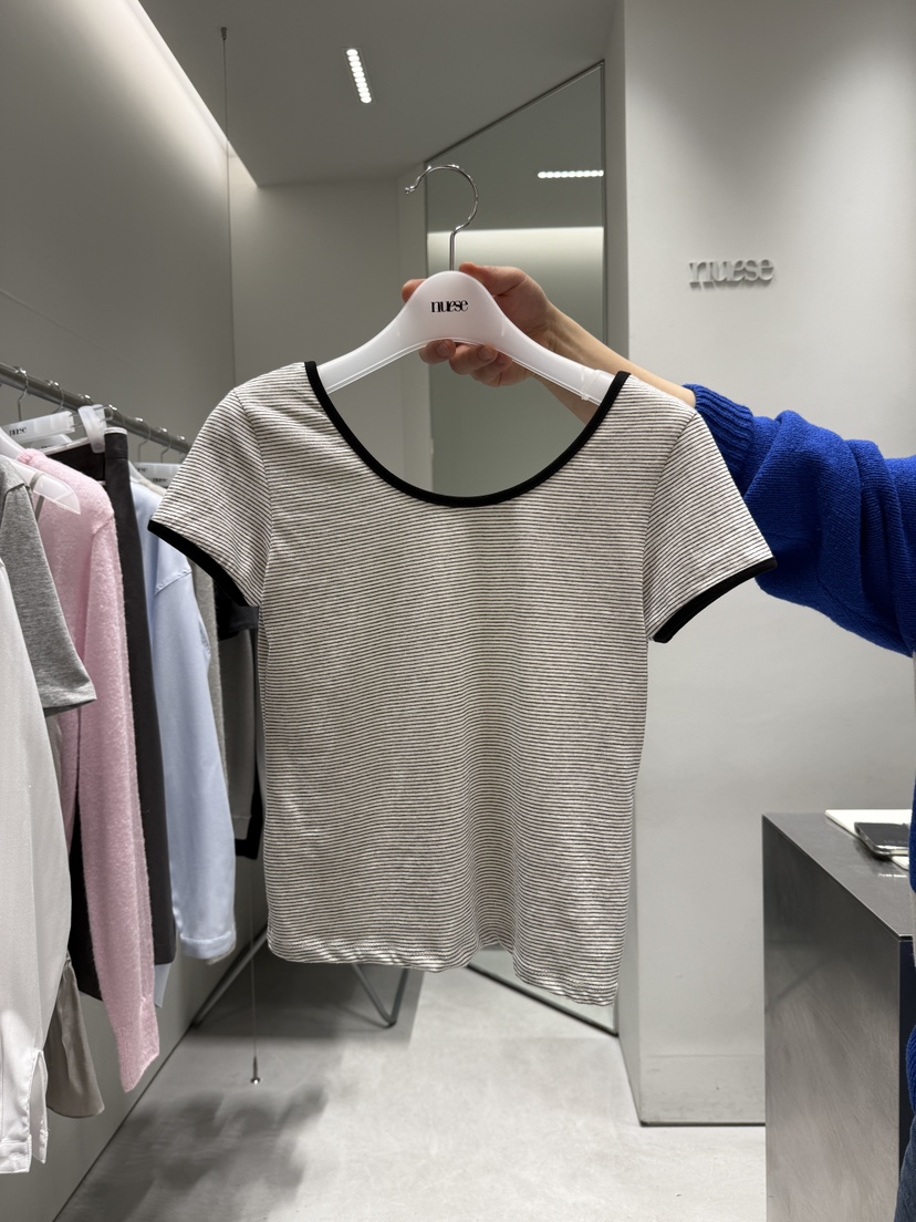NUESE東大門直郵女士新品職業25春夏推薦人氣休閑時尚真品T恤NUESET恤圖色2