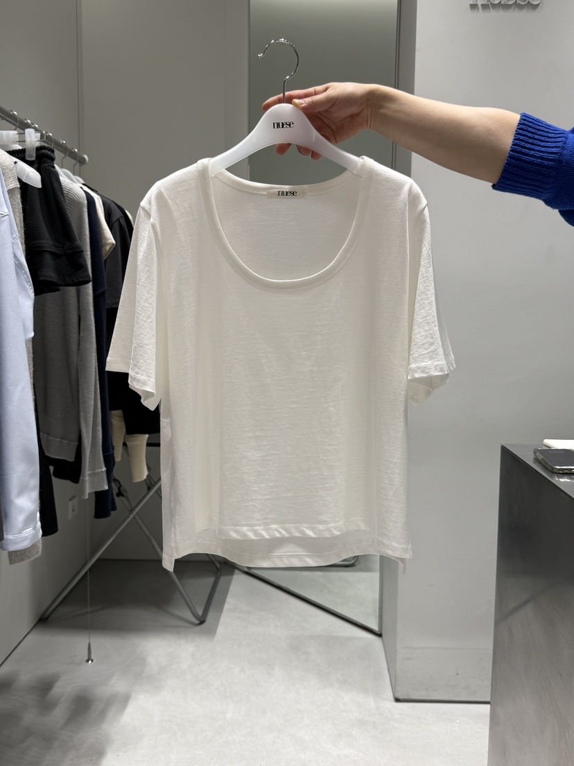 NUESE韓國直郵女裝新品休閑25春夏時尚熱賣推薦真品人氣T恤NUESET恤圖色2