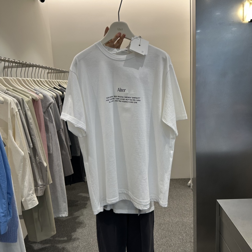 ALTER東大門實拍女裝新品熱賣25春夏時尚推薦人氣職業真品T恤AlterT恤圖色1