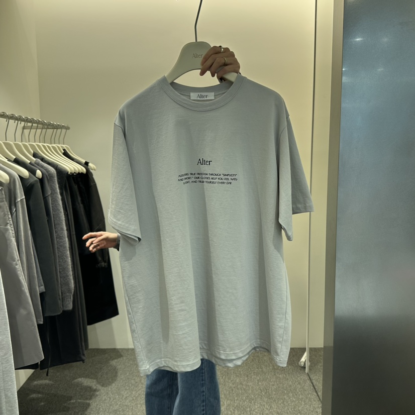 ALTER東大門實拍女裝新品熱賣25春夏時尚推薦人氣職業真品T恤AlterT恤圖色2