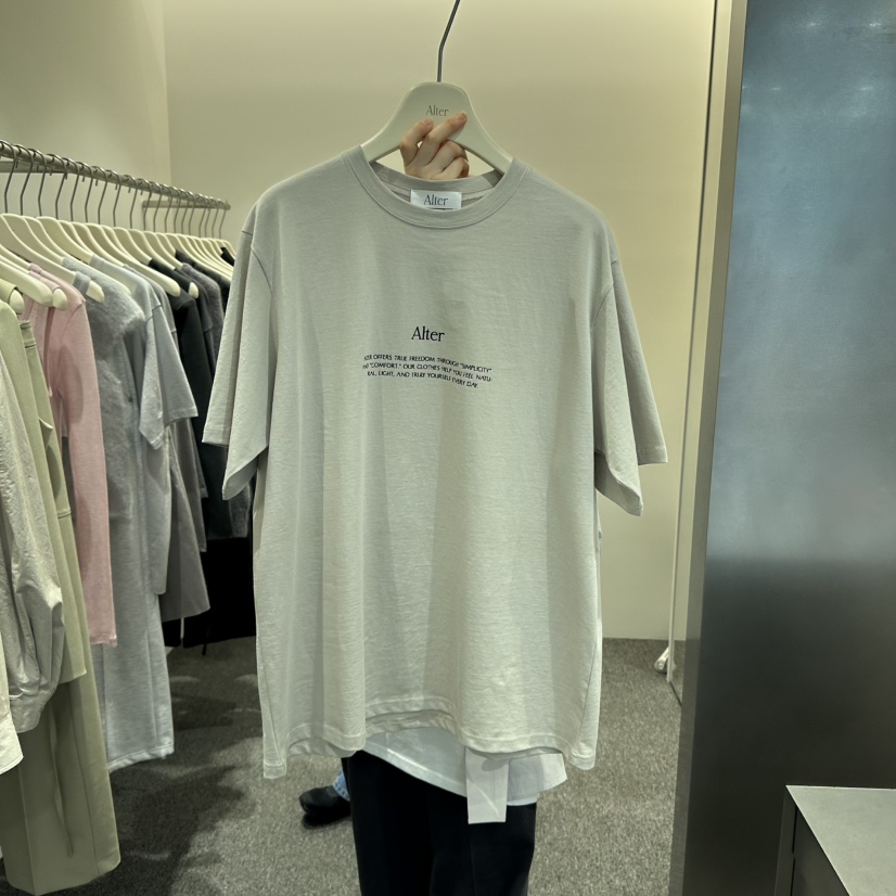 ALTER東大門實拍女裝新品熱賣25春夏時尚推薦人氣職業真品T恤AlterT恤圖色3