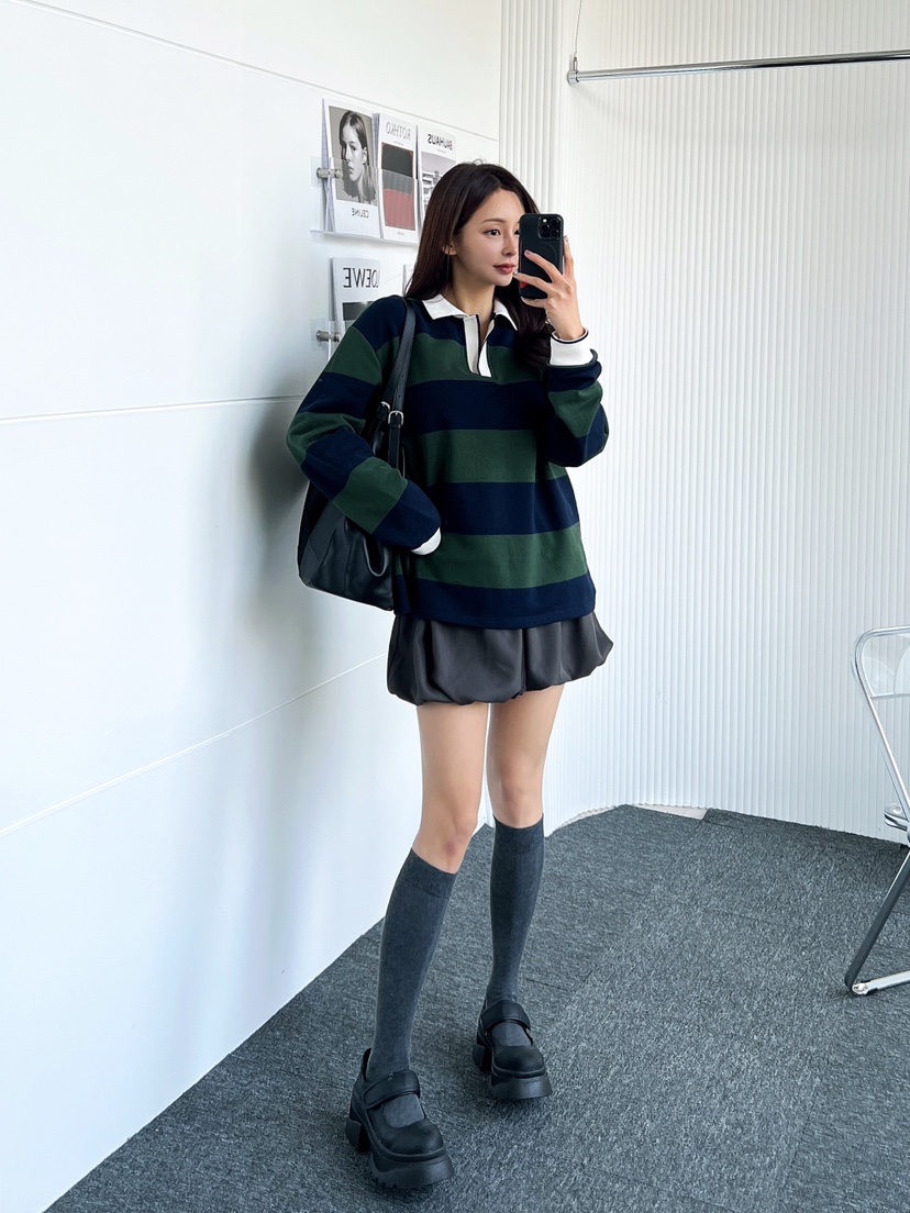 CLOTH韓國代購女裝新款時尚休閑推薦真品熱賣25春夏人氣短裙CLOTH短裙