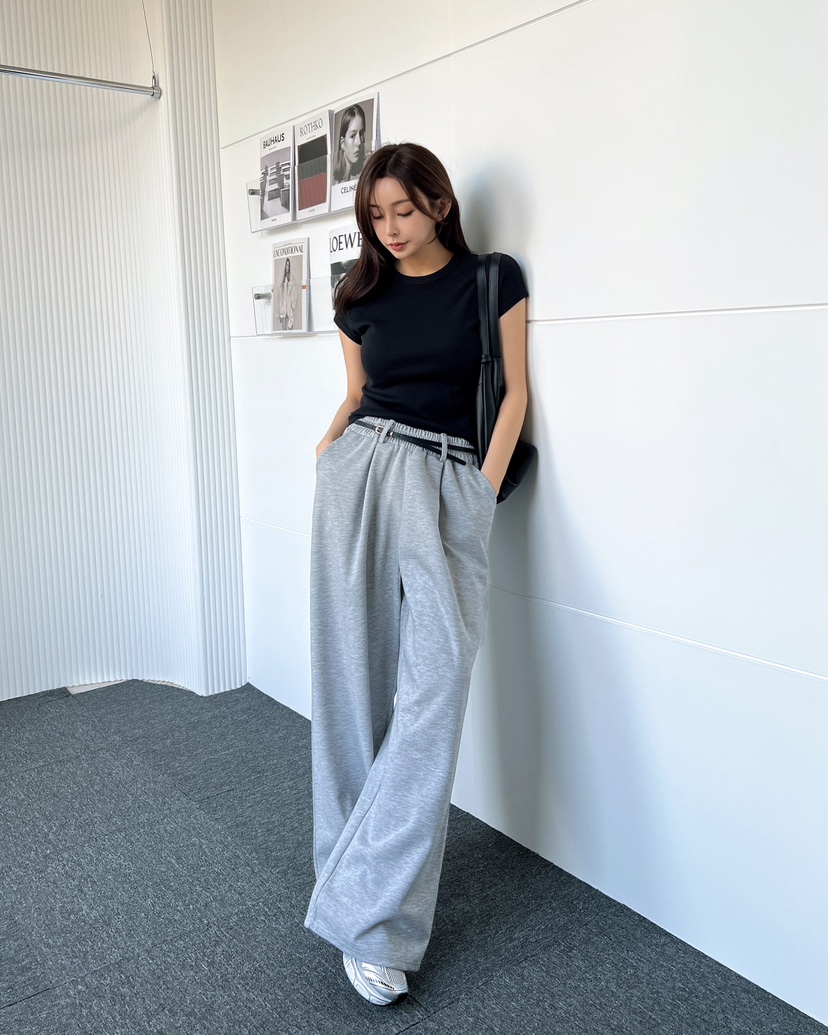 CLOTH韓國直郵女士新品職業熱賣推薦時尚休閑25春夏人氣休閑褲CLOTH休閑褲