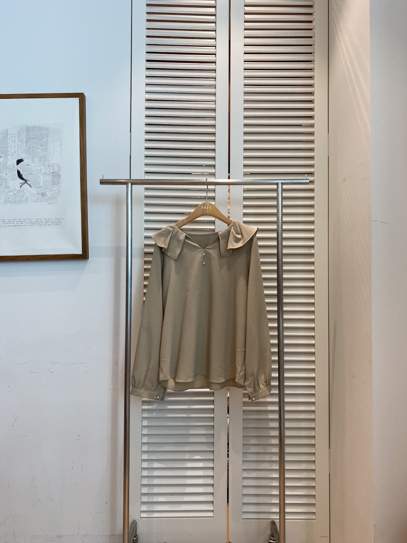 FAVE-L韓國代購女士新品真品熱賣休閑25春夏人氣襯衫蕾絲衫FAVE-L襯衫/蕾絲衫圖色2