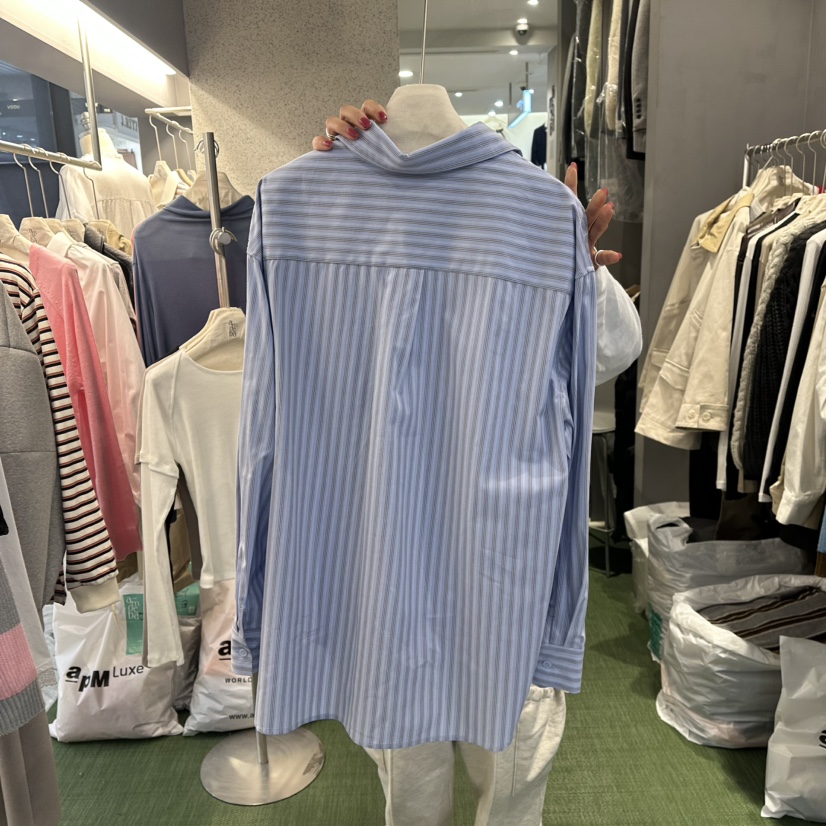 AMOEBA東大門直郵女裝新品時尚熱賣人氣25春夏真品襯衫蕾絲衫AMOEBA襯衫/蕾絲衫