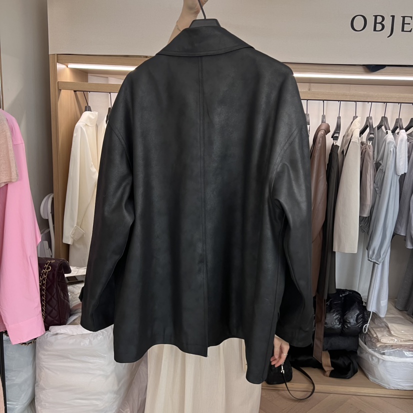 OBJET韓國直郵女士新品推薦25春夏時尚真品熱賣休閑人氣夾克love us u/OBJET夾克