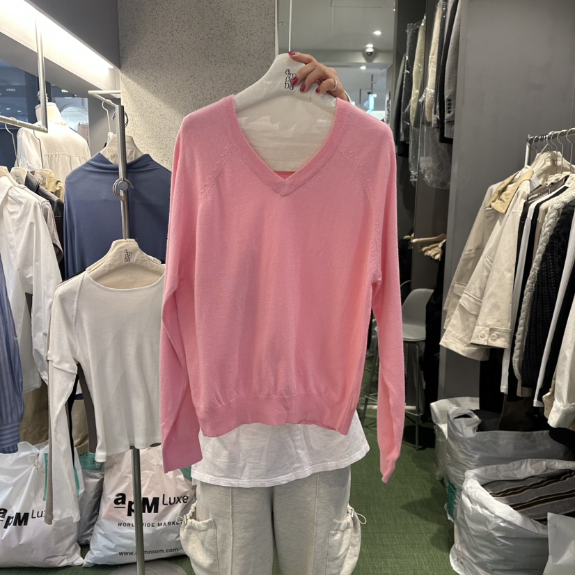 AMOEBA韓國直郵女士新品時尚休閑人氣真品熱賣推薦職業針織衫AMOEBA針織衫圖色2