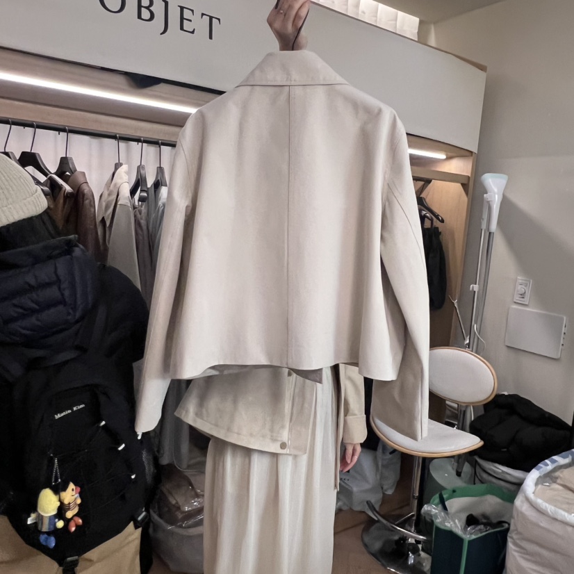 OBJET韓國直郵女士新款熱賣真品時尚25春夏人氣休閑推薦夾克love us u/OBJET夾克