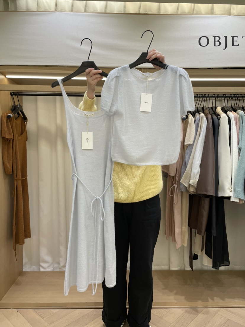 OBJET東大門實拍女士新款人氣時尚真品熱賣休閑推薦25春夏套裝love us u/OBJET套裝圖色2