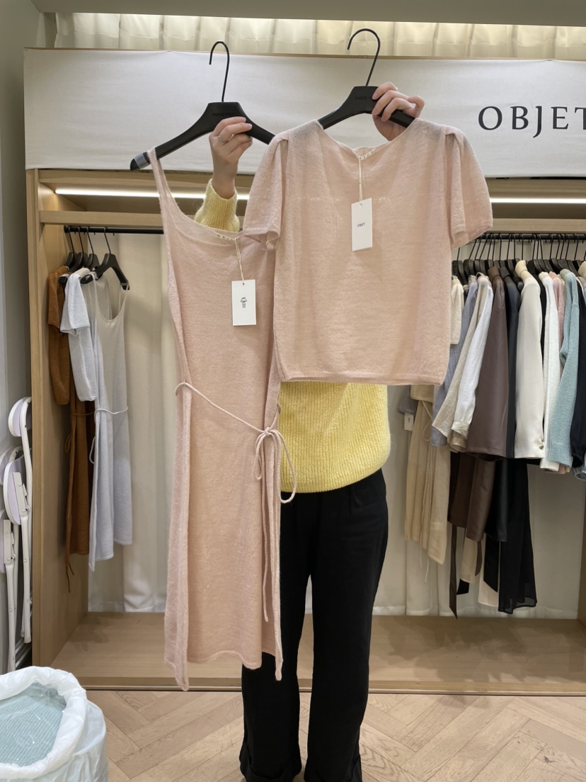 OBJET東大門實拍女士新款人氣時尚真品熱賣休閑推薦25春夏套裝love us u/OBJET套裝圖色3