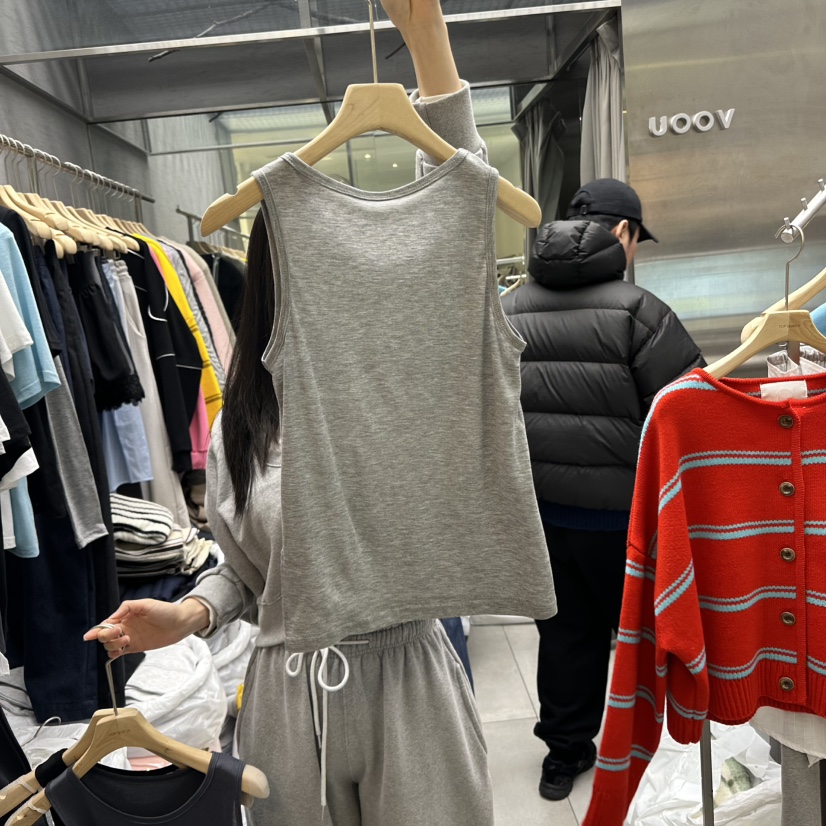TOPQUEEN直郵韓國代購女裝新款職業熱賣25春夏吊帶背心天絲UOOV吊帶/背心