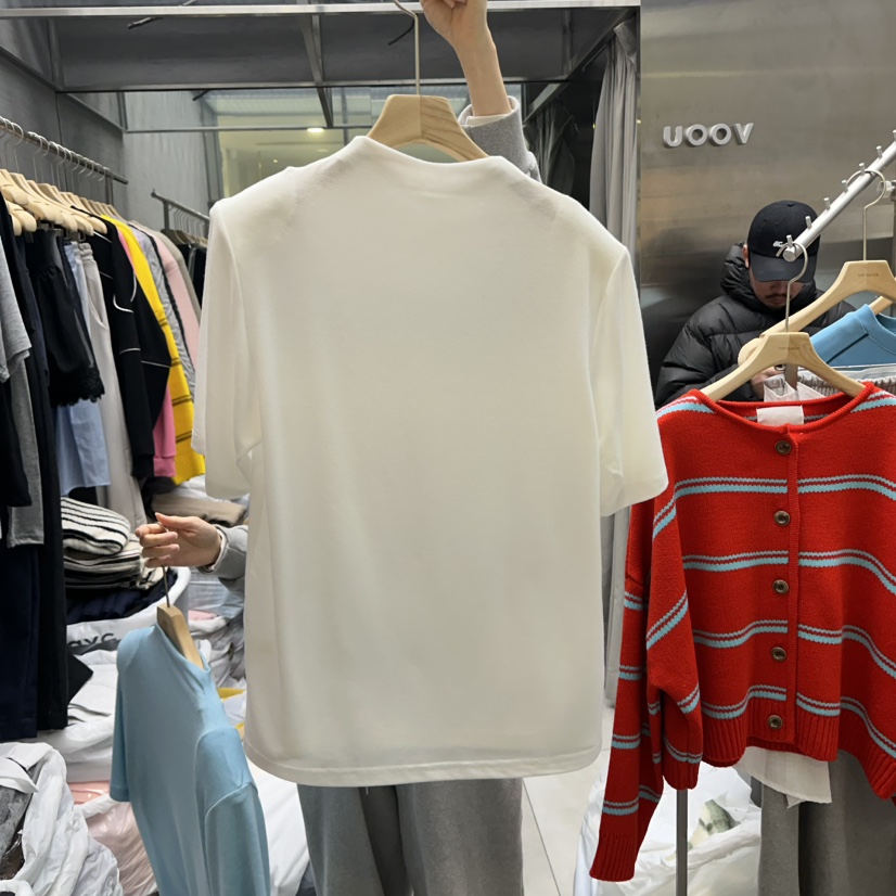TOPQUEEN韓國直郵東大門實拍女裝新品25春夏熱賣推薦真品T恤UOOVT恤